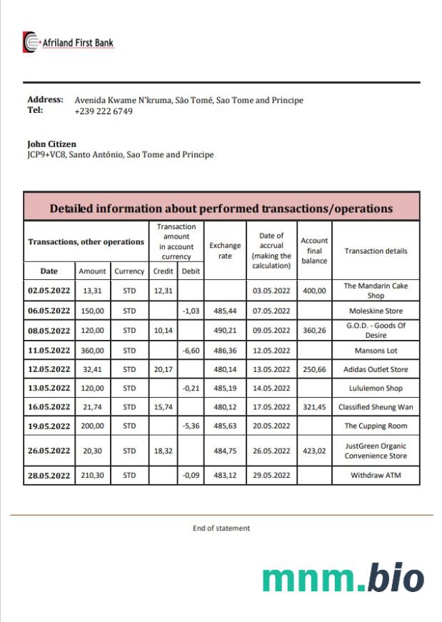 San Marino Cassa di Risparmio szablon w formacie excel pdf